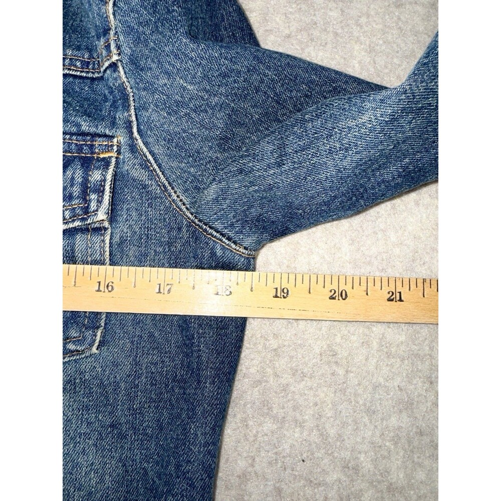 Gap Factory Store Women’s Button Denim Jean Jacket Size M 2 Top Pockets w/ Flaps - Picture 6 of 6